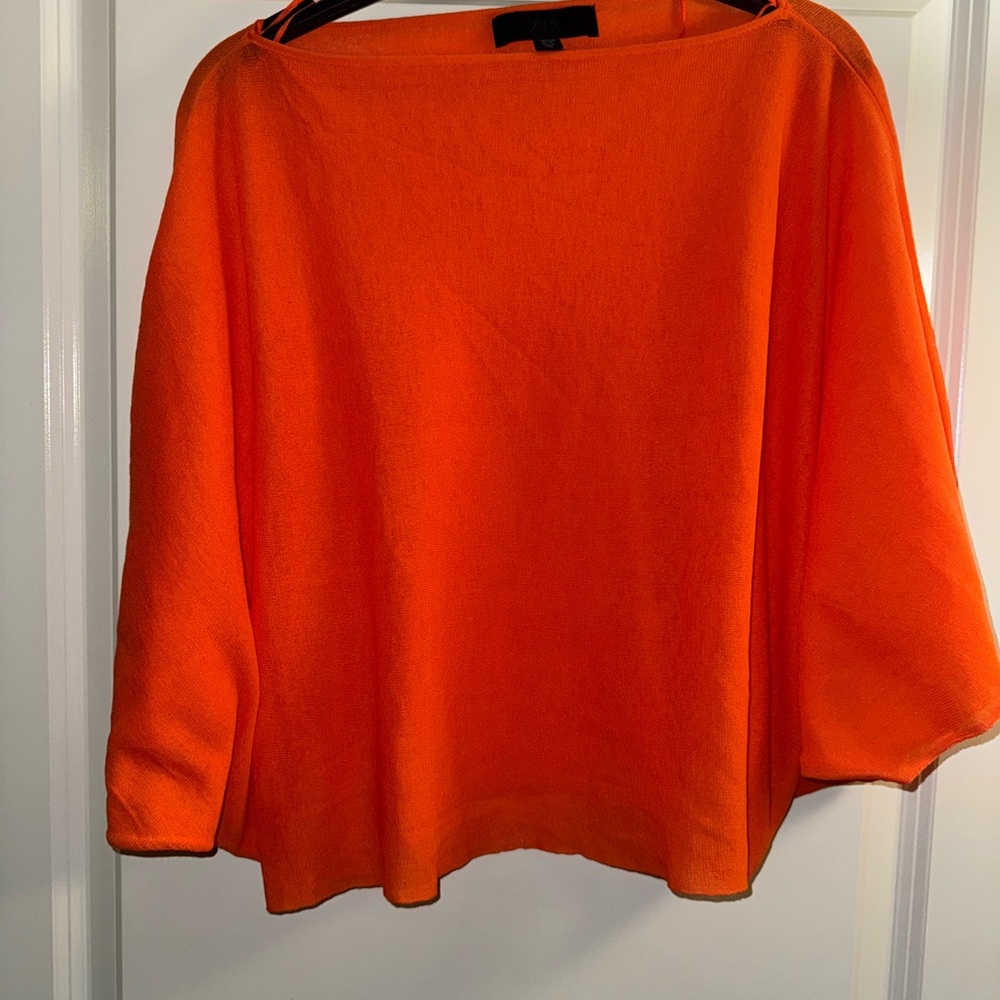 Zara Vibrant Orange Women's Poncho